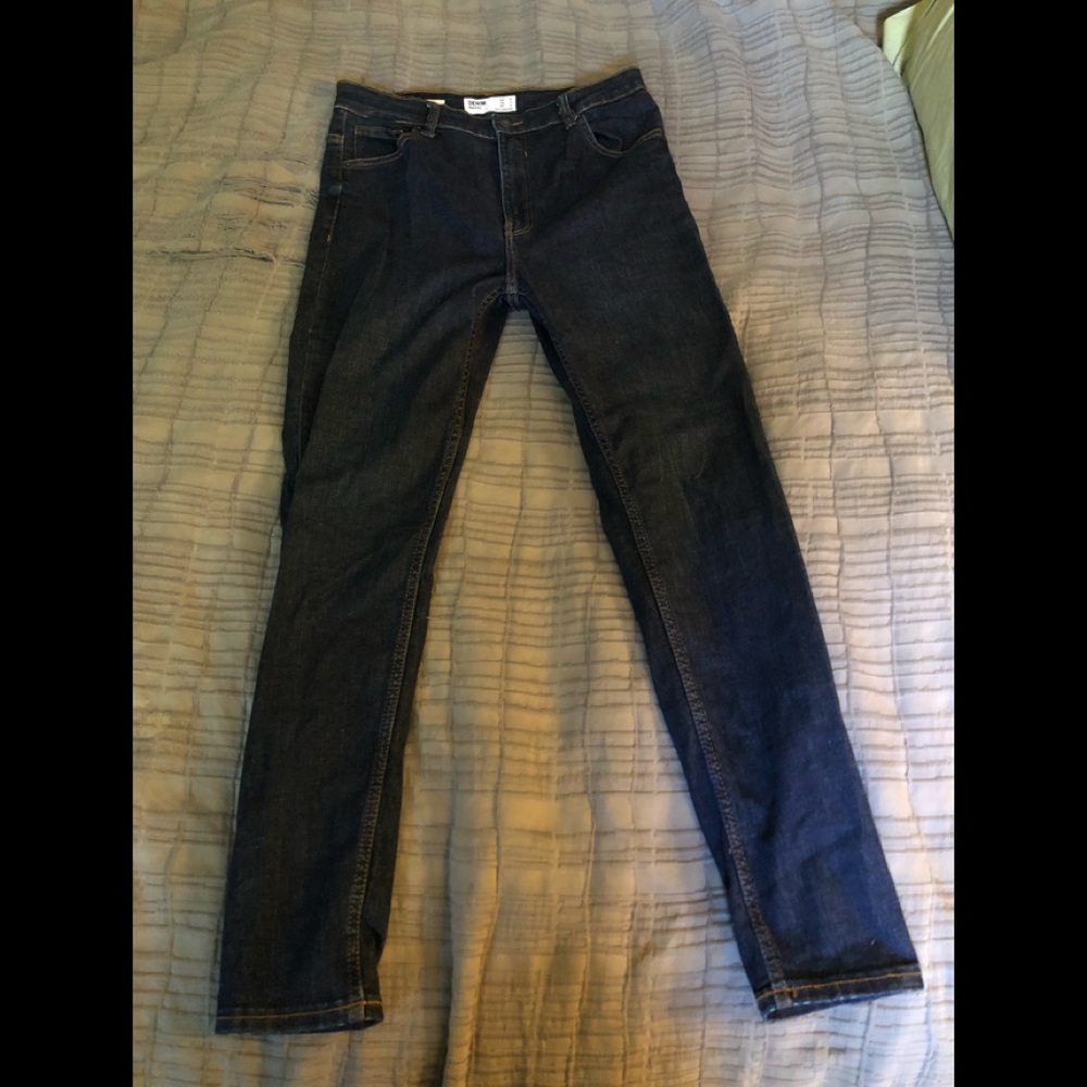 Bershka Denim Jeans Skinny High Rise Womens 10 NEW